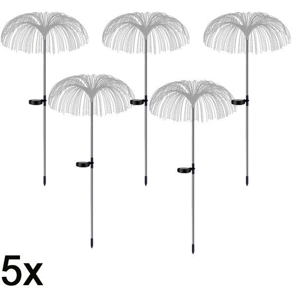 5x Lămpi solare tropicale pentru grădină | LUMIPALM