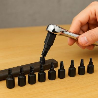 Set de extractoare pentru șuruburi, 10 piese | SCREWX