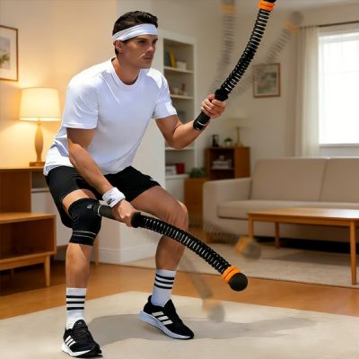 Aparat fitness compact cu frânghie și rezistență - inerțial, silențios, portabil | ROPAFIT