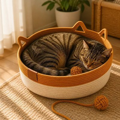 Pat confortabil împletit pentru animale de companie | INSTABASK